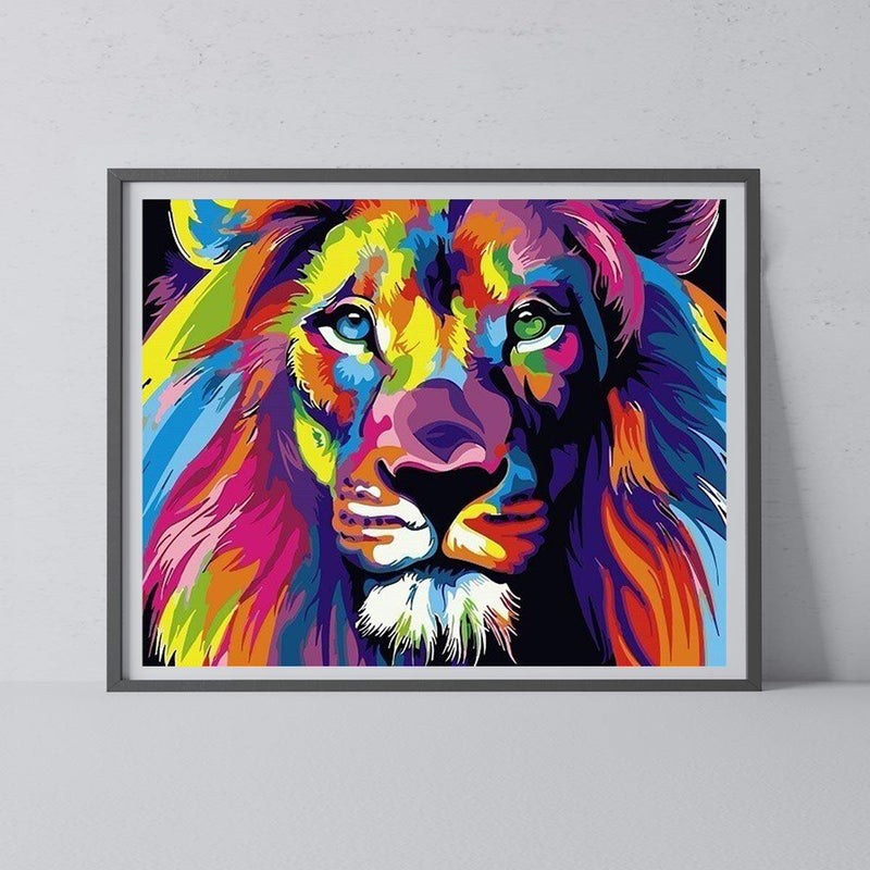 Adult Painting by Numbers - Lion Adult Painting by Numbers Iconix 