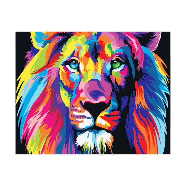 Adult Painting by Numbers - Lion Paint By Numbers Iconix 