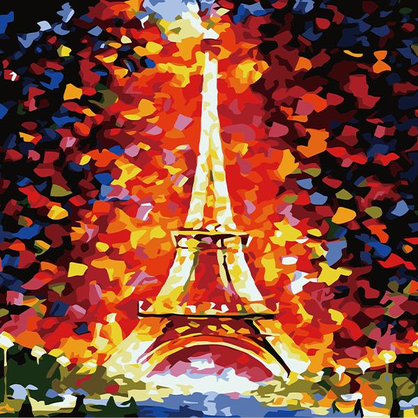 Adult Painting by Numbers - Paris Party Painting By Numbers Iconix 