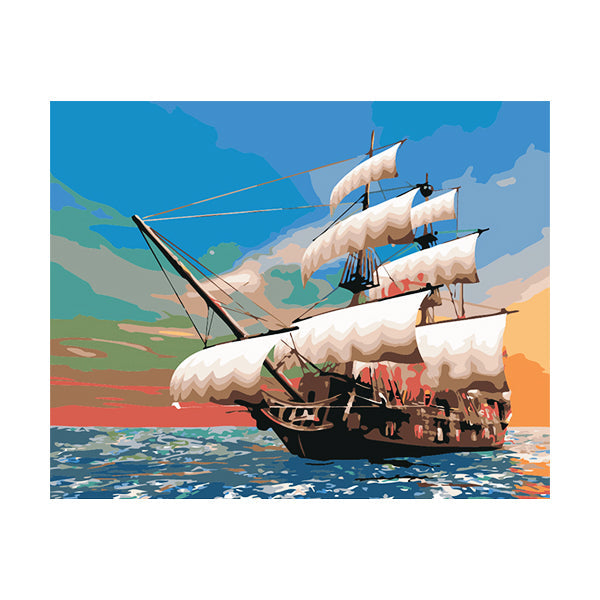 Adult Painting by Numbers - Set Sail to a New Beginning Paint By Numbers Iconix 