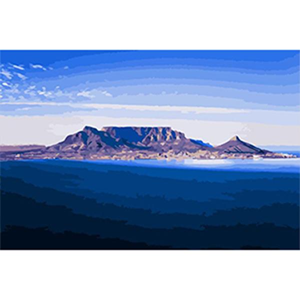 Adult Painting by Numbers - Table Mountain Cityscapes Adult Painting by Numbers Iconix 