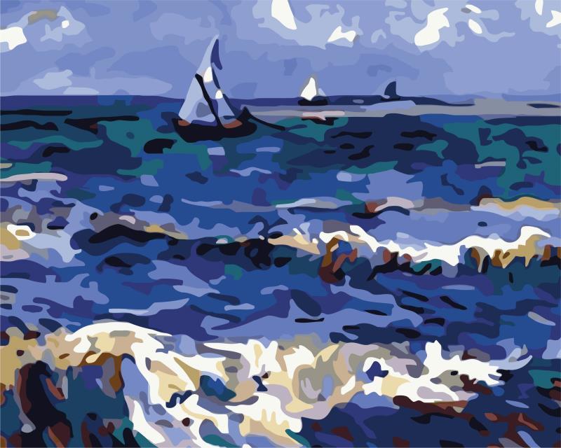 Adult Painting by Numbers - Van Gogh Seascapes Adult Painting by Numbers Iconix 