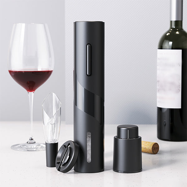 All-in-one Electric Wine Set - Black Wine Tools Iconix 