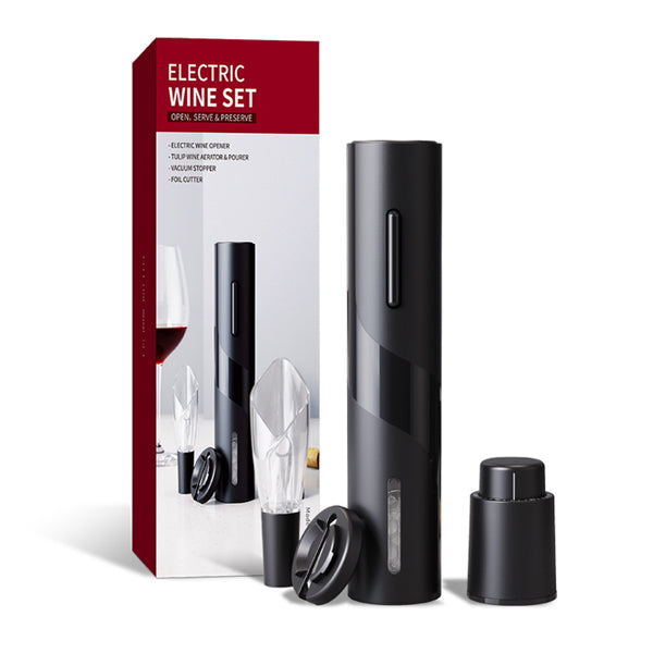 All-in-one Electric Wine Set - Black Wine Tools Iconix 