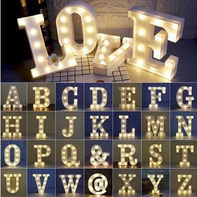 Alphabet Letter LED Light Lighting Iconix 