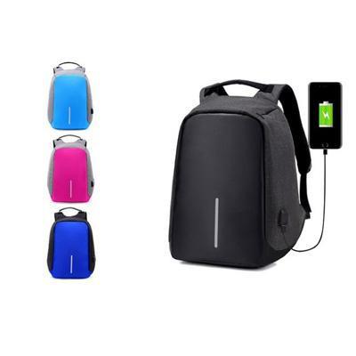 Anti-Theft Backpack with USB Charging Port Outdoor Iconix BLACK 