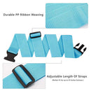 Anti-Theft Luggage Belt with Digital Scale and Double Lock - Turquoise Iconix 