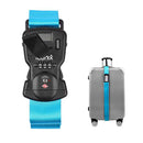 Anti-Theft Luggage Belt with Digital Scale and Double Lock - Turquoise Iconix 