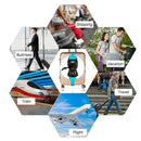 Anti-Theft Luggage Belt with Digital Scale and Double Lock - Turquoise Iconix 