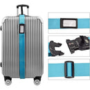 Anti-Theft Luggage Belt with Digital Scale and Double Lock - Turquoise Iconix 