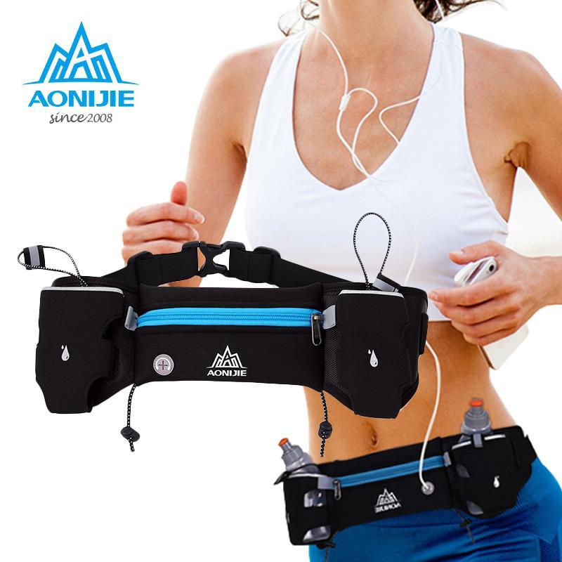 Aonijie Sports Hydration Belt With 2 Bottle Holders E834 Outdoor Iconix 