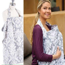 Baby Breast Feeding Cover Kids Iconix Grey Print 