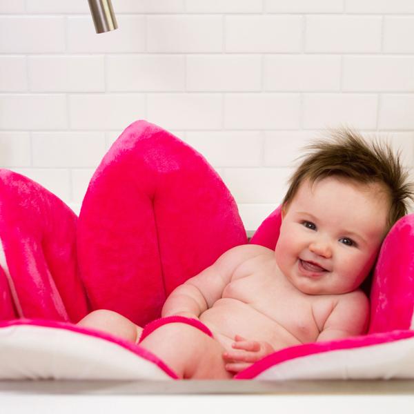 Baby Flower Bath Mat Kids Iconix Hot Pink 