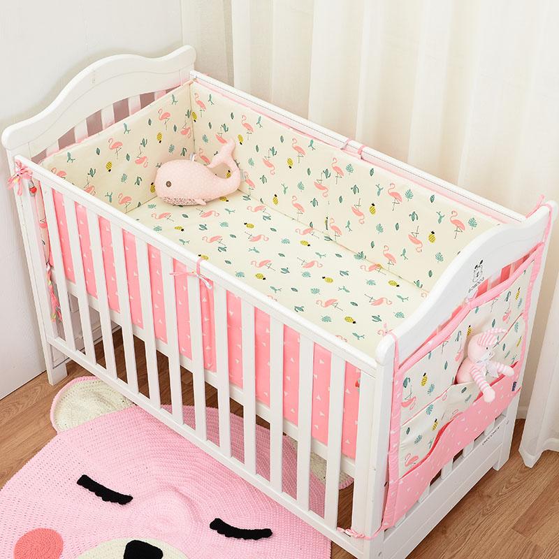 Baby Girl Crib Cotton Bumper Kids Iconix 