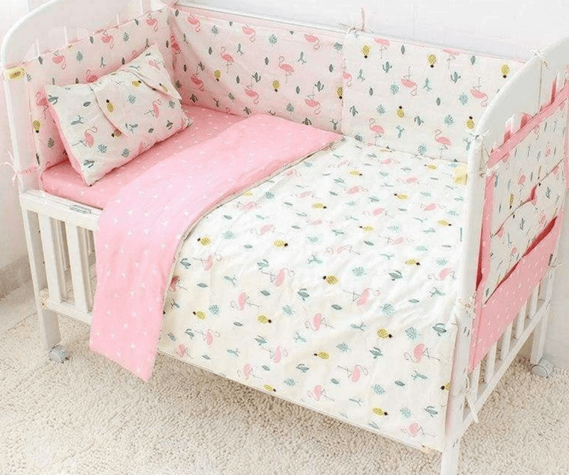 Baby Girl Crib Cotton Bumper Kids Iconix 