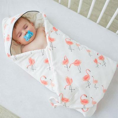 Baby Muslin Winter Wrap Blankets Baby & Toddler Iconix Flamingo Muslin Wrap Blanket 