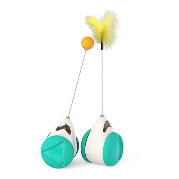 Ball and Feather Balancing Toy for Cats Iconix 