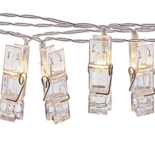 Battery-Operated Photo Clip String Lights Lighting Iconix 