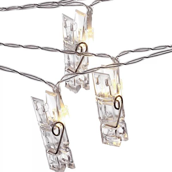 Battery-Operated Photo Clip String Lights Lighting Iconix 