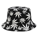 Black and White Cannabis Bucket Hat bucket hat Iconix 