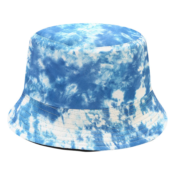 Blue and White Tie-Dye Bucket Hat bucket hat Iconix 