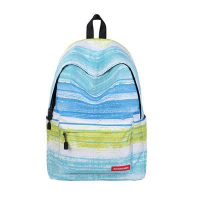 Blue Printed Backpack Outdoor Iconix 