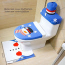 Blue Snowman Christmas Bathroom Decor | 3pc Party & Fun Iconix 