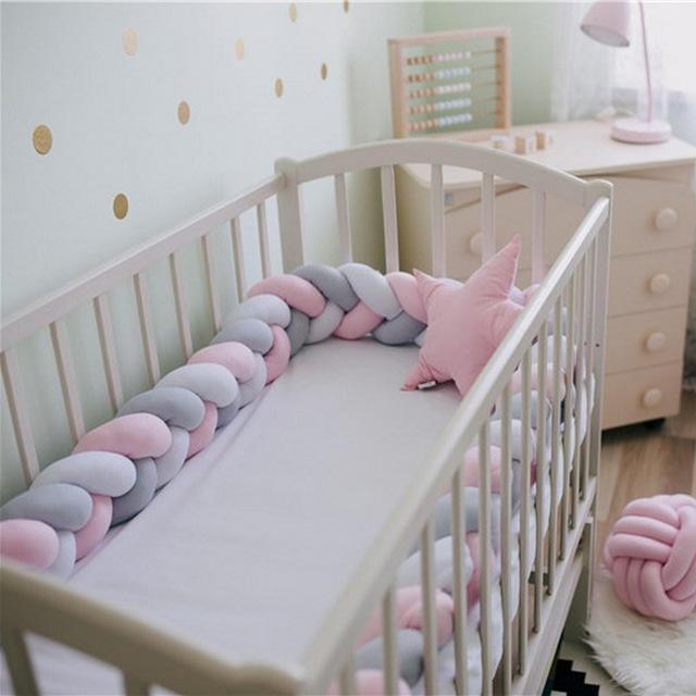 Braided Crib Protector or Cot Bumper 2M Kids Iconix 