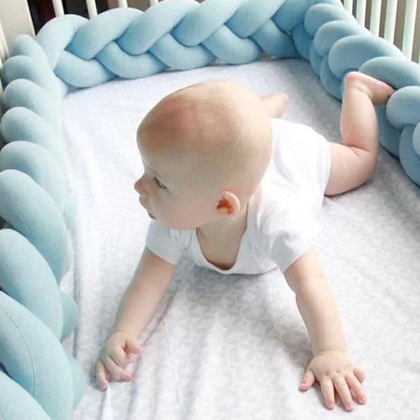 Braided Crib Protector or Cot Bumper 2M Kids Iconix 