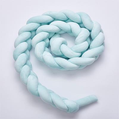 Braided Crib Protector or Cot Bumper 2M Kids Iconix Teal 