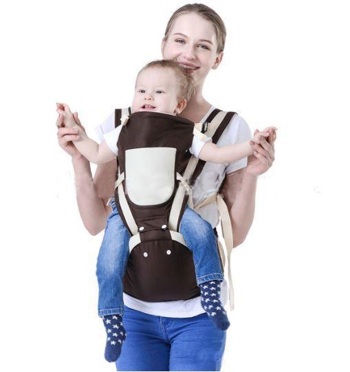 Breathable Multifunctional Baby Carrier Kids Iconix Brown 