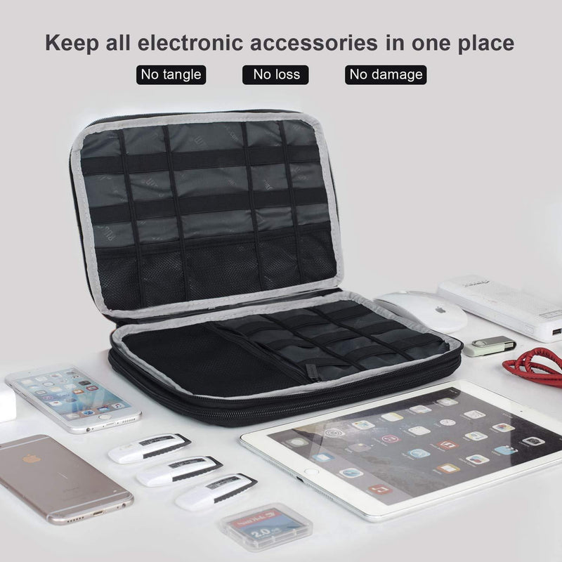 BUBM Double-Layered Travel Gadget Organiser Bag-DIO-XL Storage & Organization Iconix 