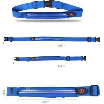 BUBM Running Belt With Reflective Light Outdoor Iconix 