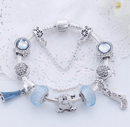 Charming Light Blue and Silver colour bracelet with Fashion themed charms Jewellery & Watches Iconix 