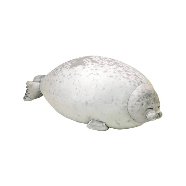 Chubby Seal Plush Toy and Pillow Plush Toys Iconix Light Grey 