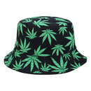 Classic Black Cannabis Bucket Hat bucket hat Iconix 
