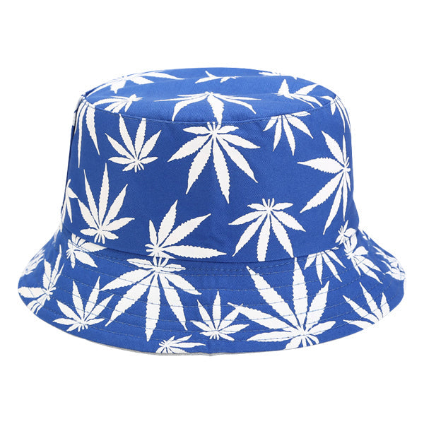 Classic Blue Cannabis Bucket Hat bucket hat Iconix 