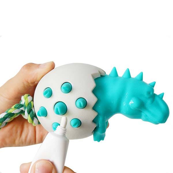 Dinosaur-In-Egg Chew Toy for Dogs Iconix 