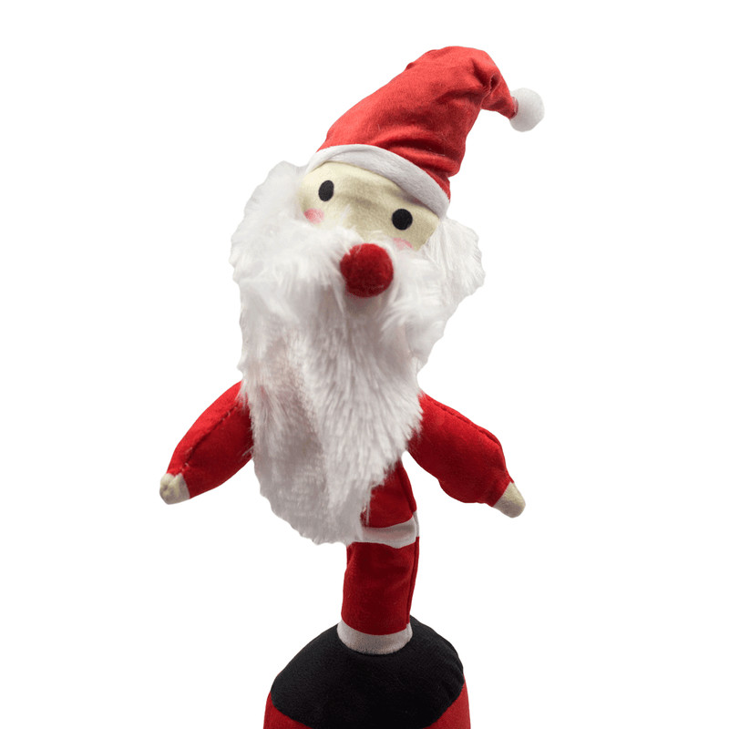 Electronic Singing and Dancing Cute Santa Plush Toys Iconix 