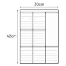 Empty Magnetic Plain Weekly Planner Kitchen Iconix 