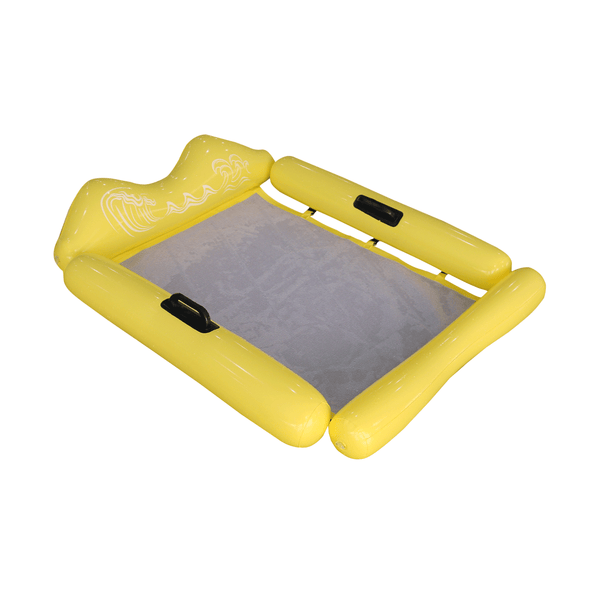 Extra Large Inflatable Pool Float Hammock with Removable Sides - Yellow Pool Accessories Iconix 