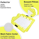 Extra Large Inflatable Pool Float Hammock with Removable Sides - Yellow Pool Accessories Iconix 