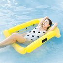 Extra Large Inflatable Pool Float Hammock with Removable Sides - Yellow Pool Accessories Iconix 