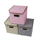 Eyelet Foldable Box Shaped Storage Organizer Storage & Organization Iconix 