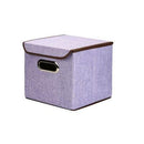 Eyelet Foldable Box Shaped Storage Organizer Storage & Organization Iconix 