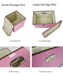 Eyelet Foldable Box Shaped Storage Organizer Storage & Organization Iconix 