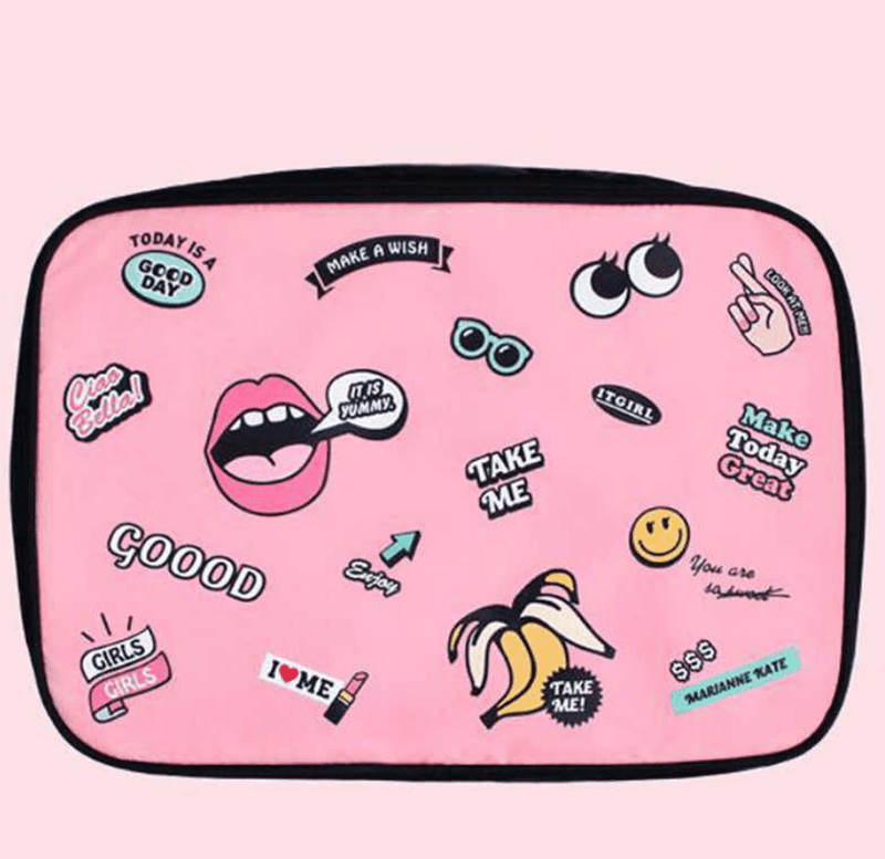 Fashion Carry-On Luggage bag Storage & Organization Iconix Pink 
