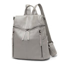 Fashionable PU Leather Backpack with Double-Zip Design | A001 womens bags Iconix 