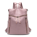 Fashionable PU Leather Backpack with Double-Zip Design | A001 womens bags Iconix 