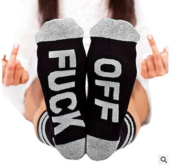 F**K Off Funny Cotton Socks Fashion Iconix 